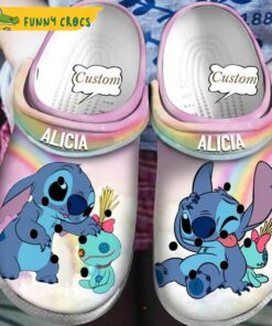 Customized Straw Doll Stitch Crocs Clog Shoes