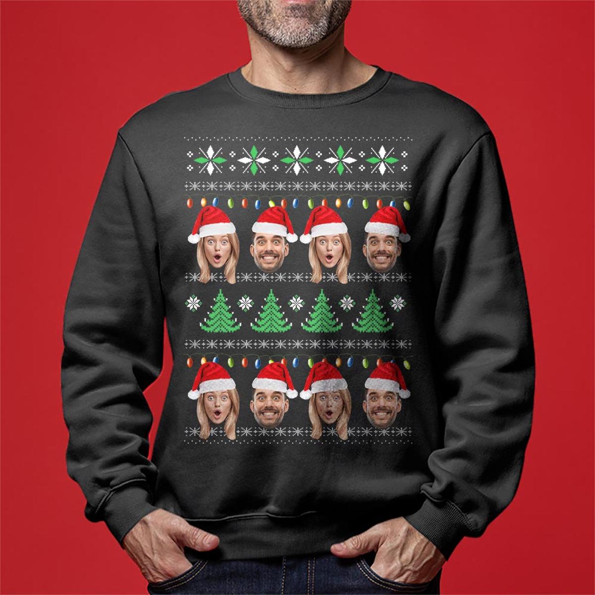 Fun Old Fashioned Family Christmas Custom Ugly Sweater