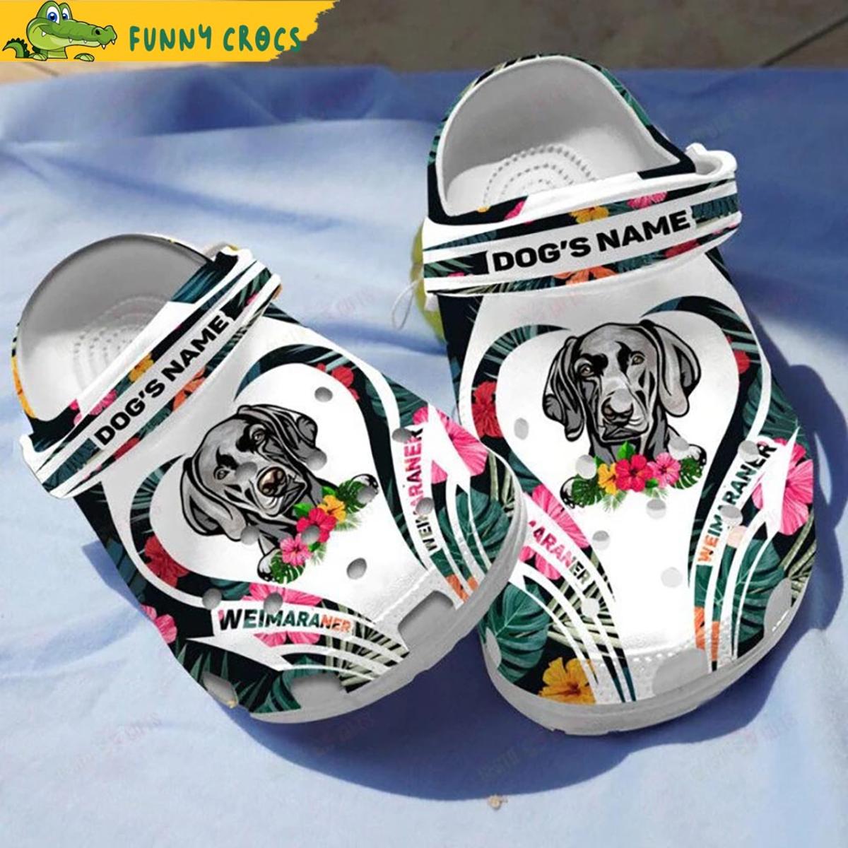 Personalized Weimaraner Crocs Clog Shoes