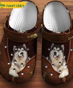 Cute Alaskan Malamute Dog Crocs Slippers