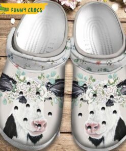 Cute Baby Holstein Calf Cow Crocs Clog Slippers