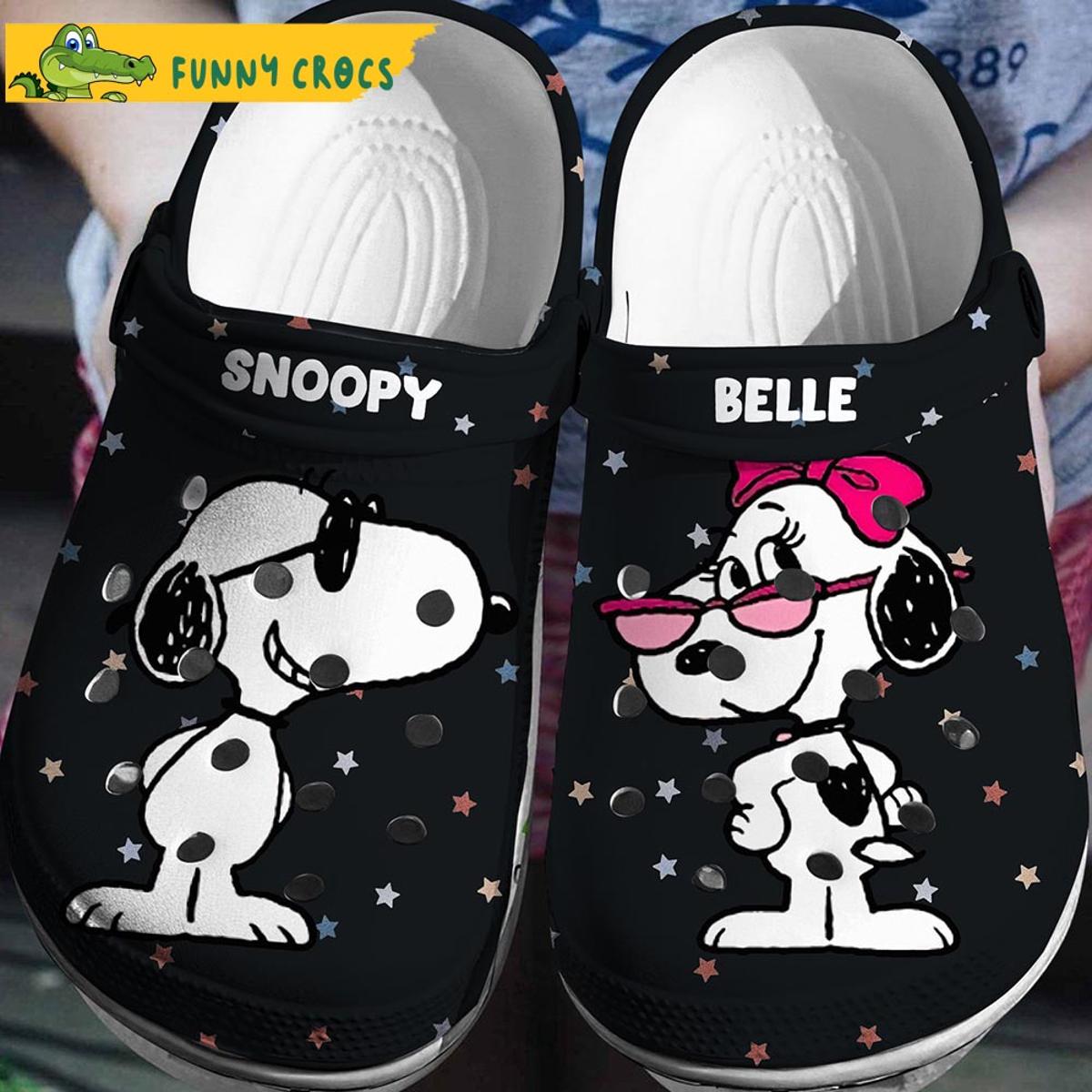 Custom Snoopy Pattern Red Crocs Clog