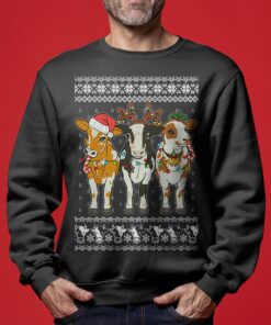 Cute Cows Mens Christmas Sweater