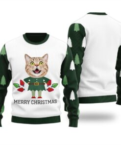 Cute Custom Cat Christmas Sweater