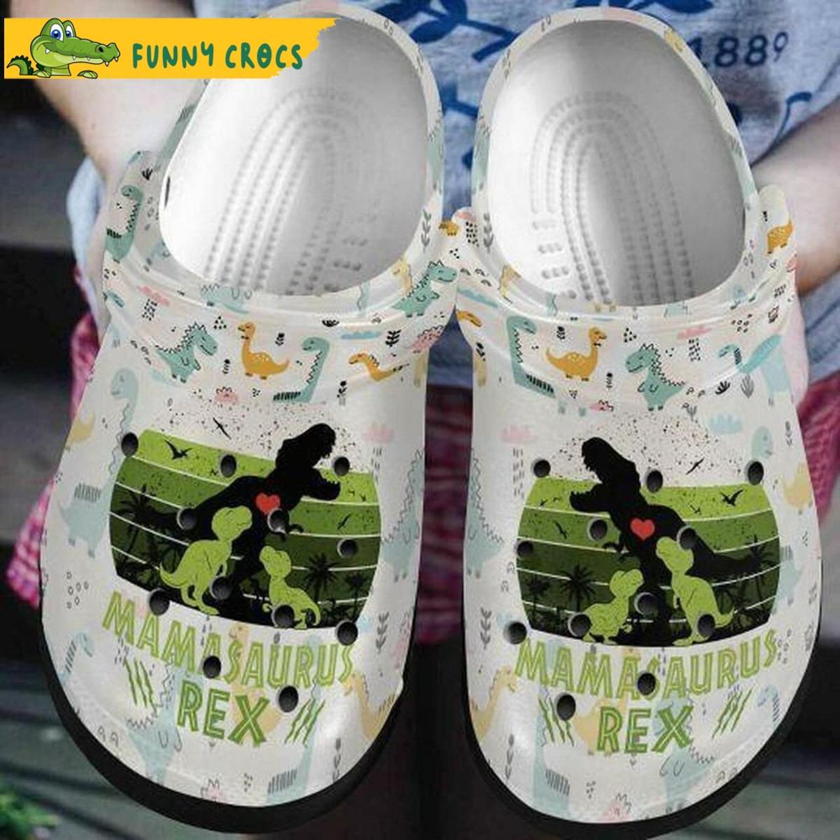 Funny Mamasaurus T Rex Crocs Sandals