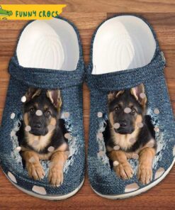 Cute German Shepherd Dog Crocs Clog Shoes