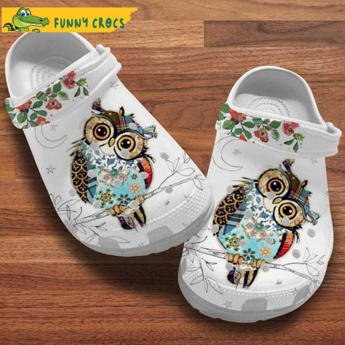 Cute Owl Cartoon Crocs Clog