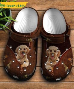 Cute Poodle Dog Crocs Shoes