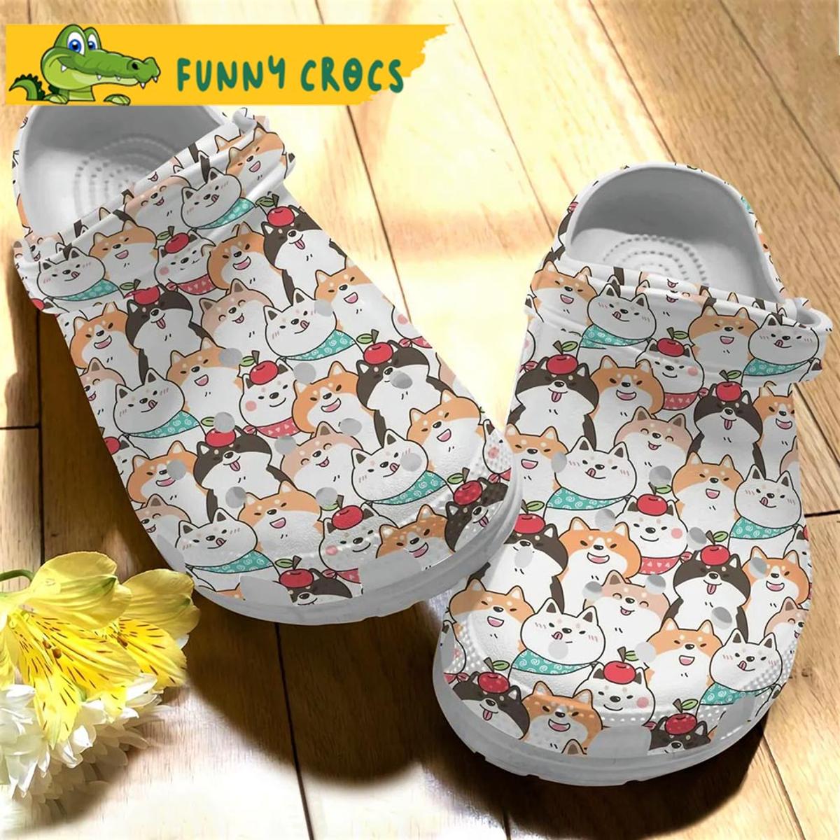 Funny Shiba Inu Dog Gifts Crocs Slippers