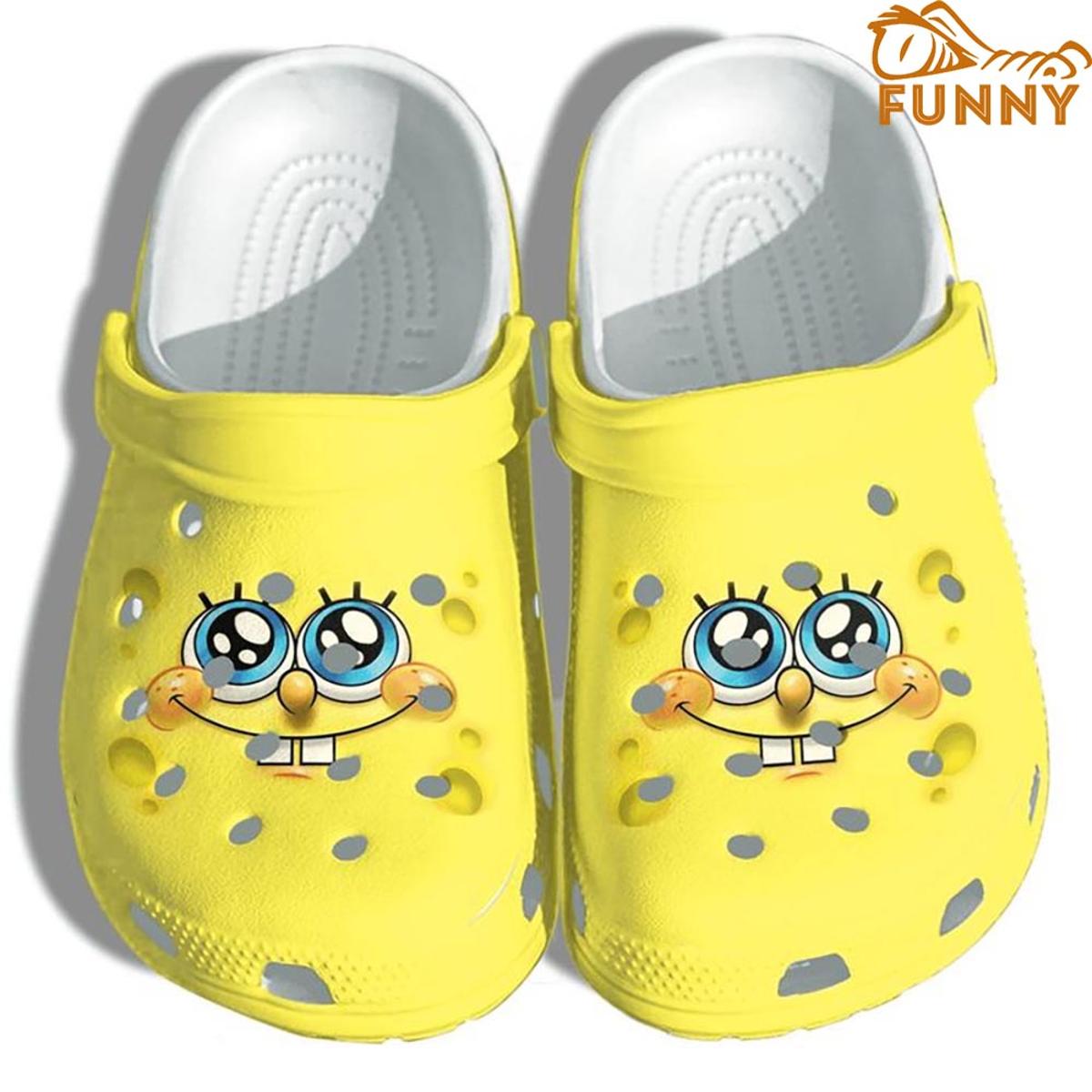 Funny Spongebob Blue Crocs Clog