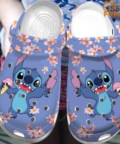 Custom Warrior Stitch Crocs Sandals