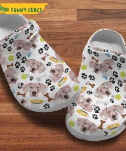 Cute Weimaraner Dog Crocs Clog