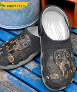 Dachshund Dog Face Crocs Shoes