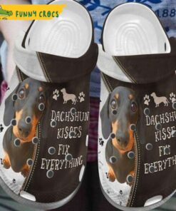 Dachshund Kisses Dog Crocs Clog Shoes