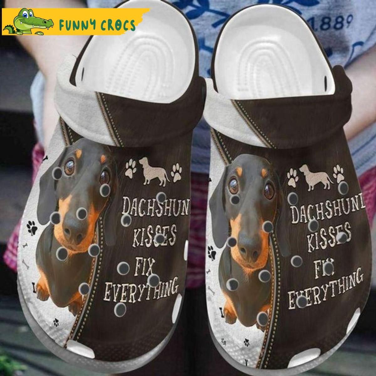 Dachshund Puppies Flowers Happy Women’s Day Dog Crocs Sandals