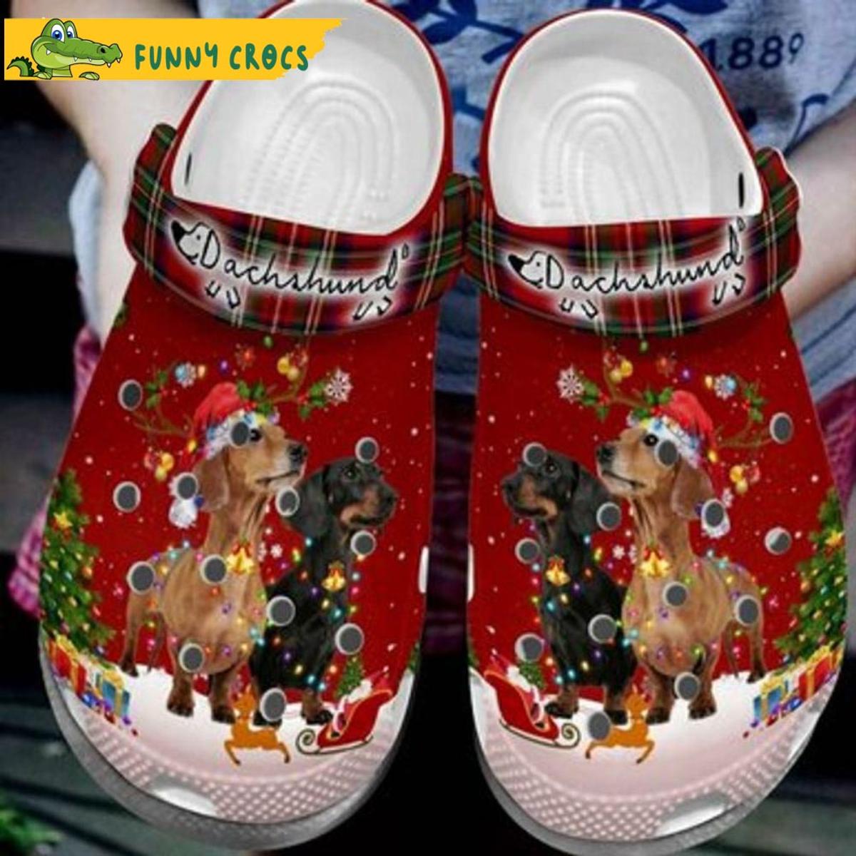 Dachshund Puppies Flowers Happy Women’s Day Dog Crocs Sandals