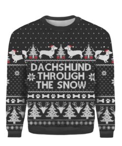 Dachshund Through The Snow Christmas Sweater