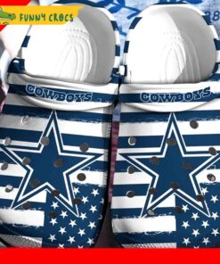 Dallas Cowboys Logo Pattern Crocs Slippers