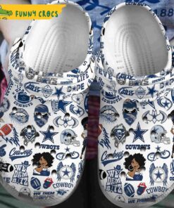 Dallas Cowboys Pattern Crocs Slippers