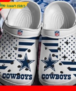 Dallas Cowboys Star Logo Pattern Crocs Clogs