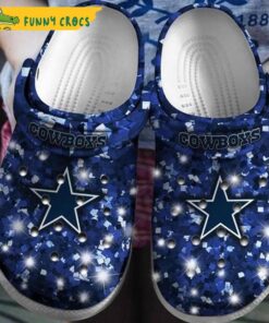 Dallas Cowboys Star Sky Pattern Crocs Clog Shoes