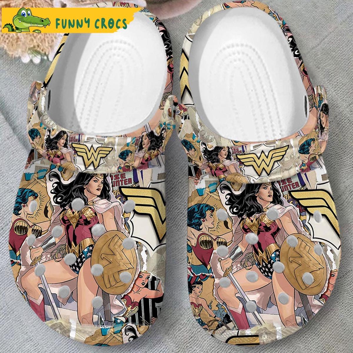 Movie Wonder Woman Crocs Clog Shoes