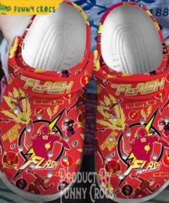 Dc Flash Red Crocs Shoes