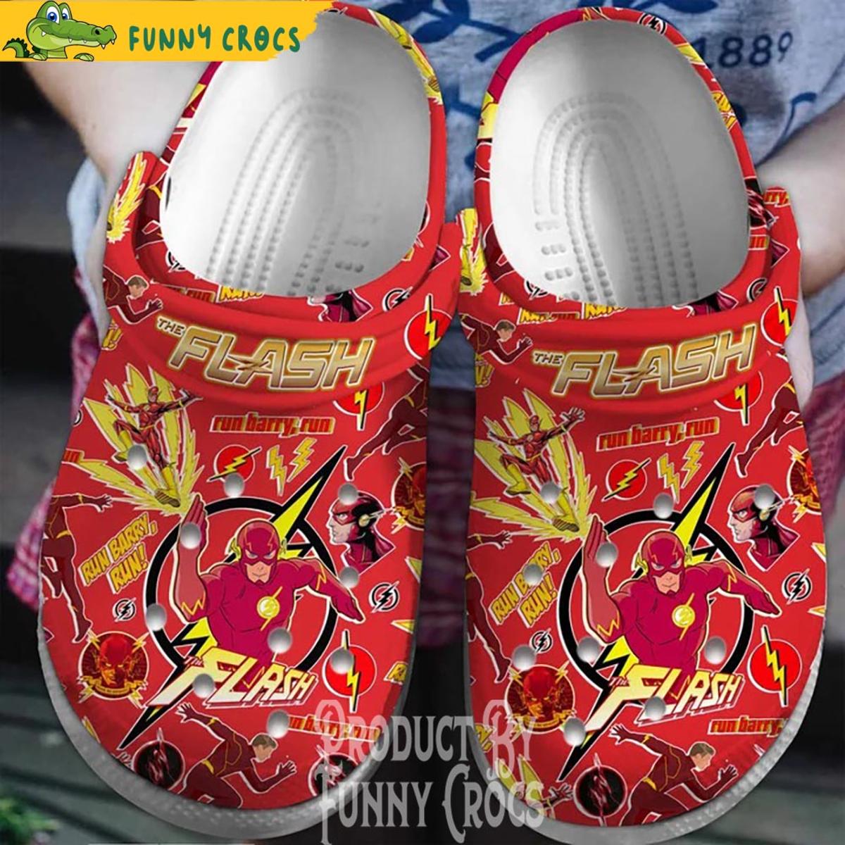 Dc Flash Red Crocs Shoes