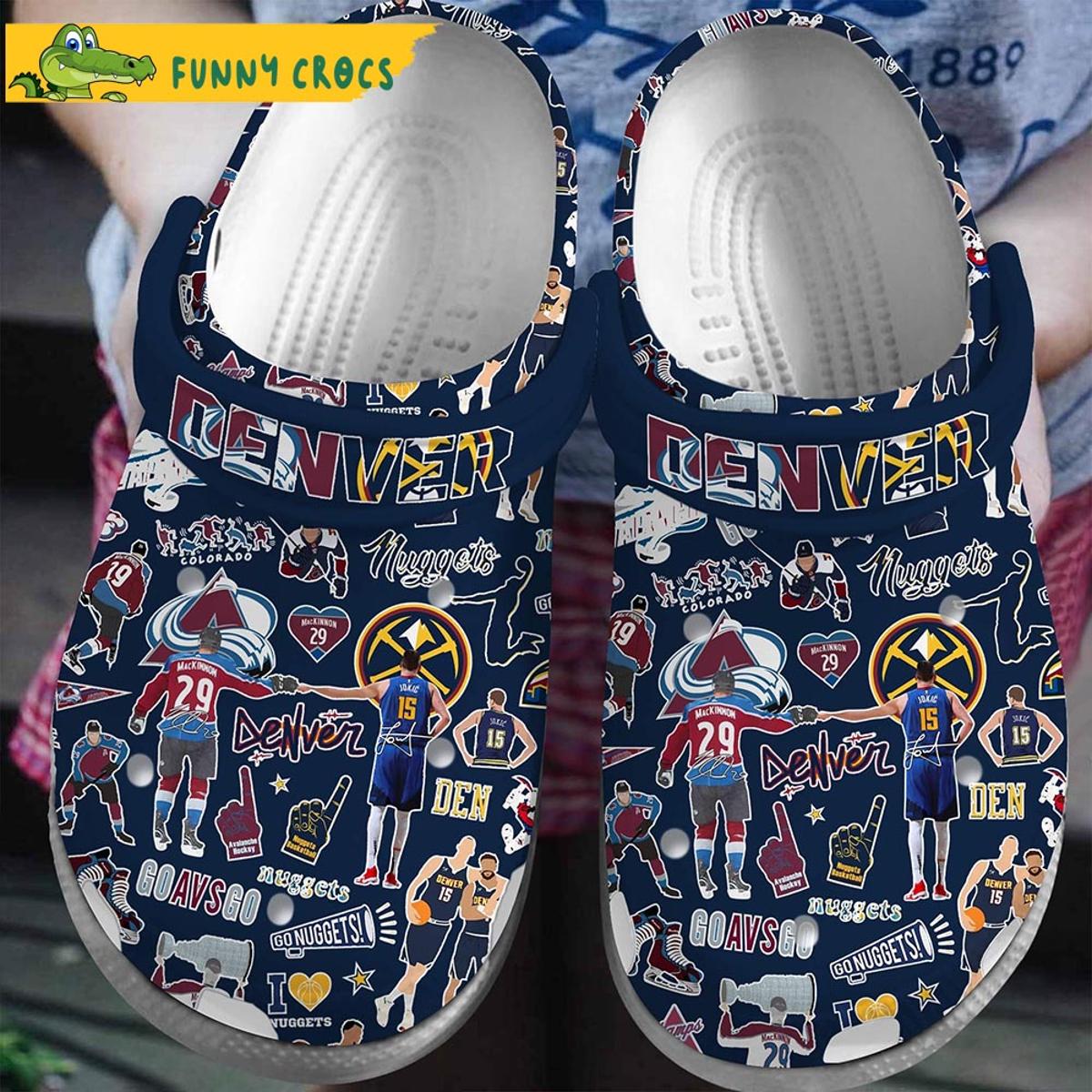 Denver Nuggets Crocs Clog Shoes