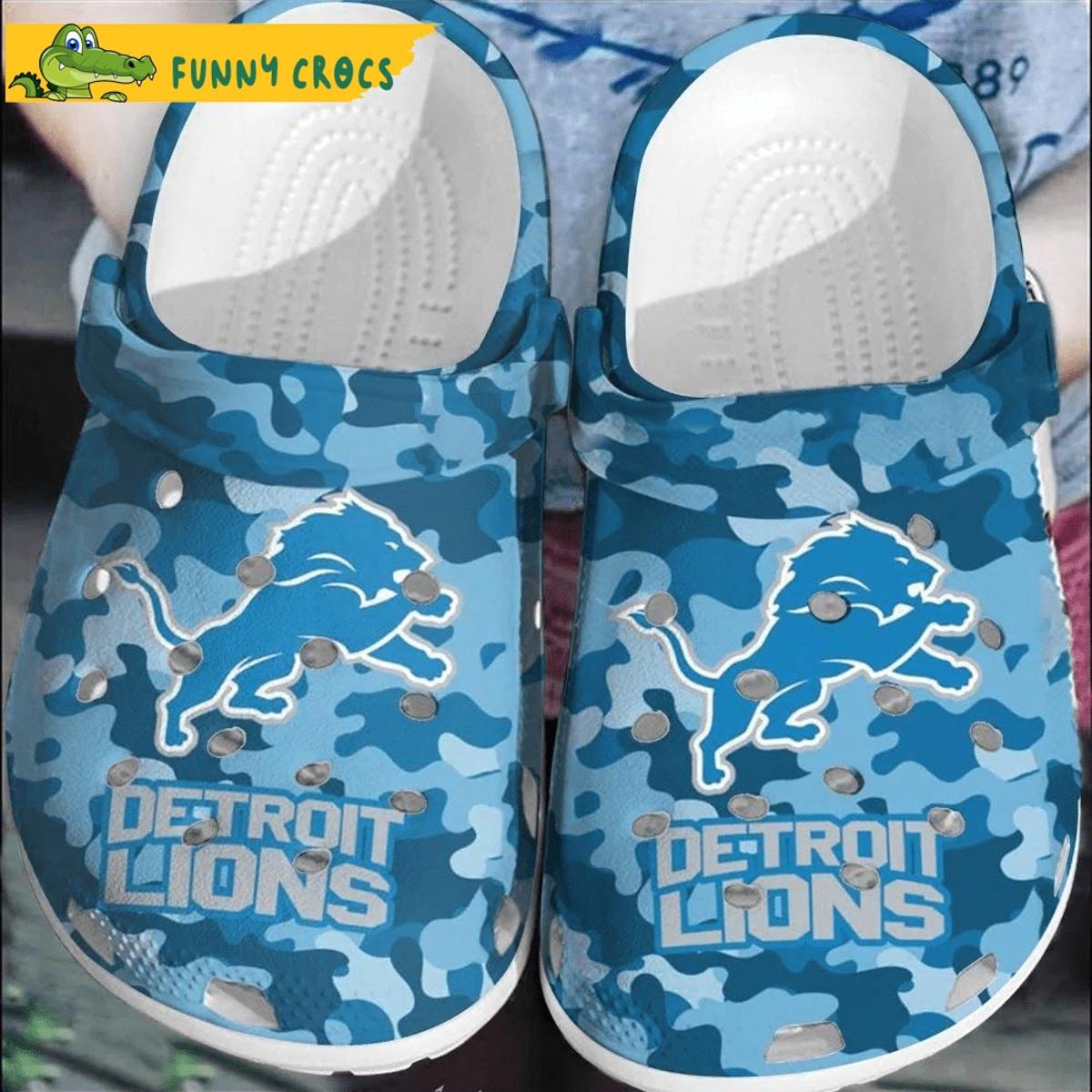 Detroit Lions Nfl Crocs Shoes