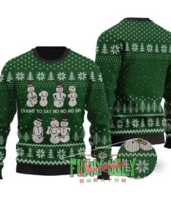 Dirty Snowman Funny Ugly Christmas Sweater