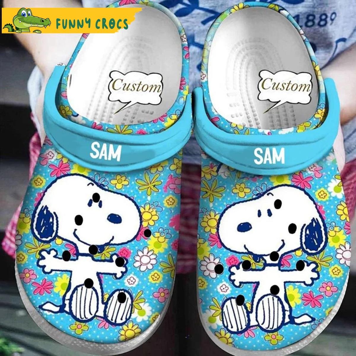 Disney Custom Pilot Snoopy Crocs Shoes