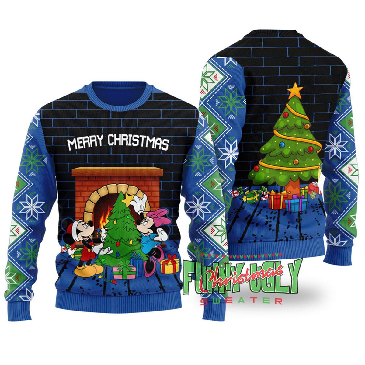 Christmas Tree Funny Stitch Ugly Sweater