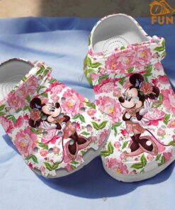 Disney Minnie Mouse Floral Crocs Clog Shoes