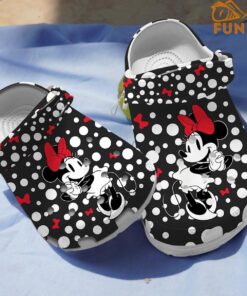 Disney Minnie Mouse Polka Dot Crocs Clog Shoes