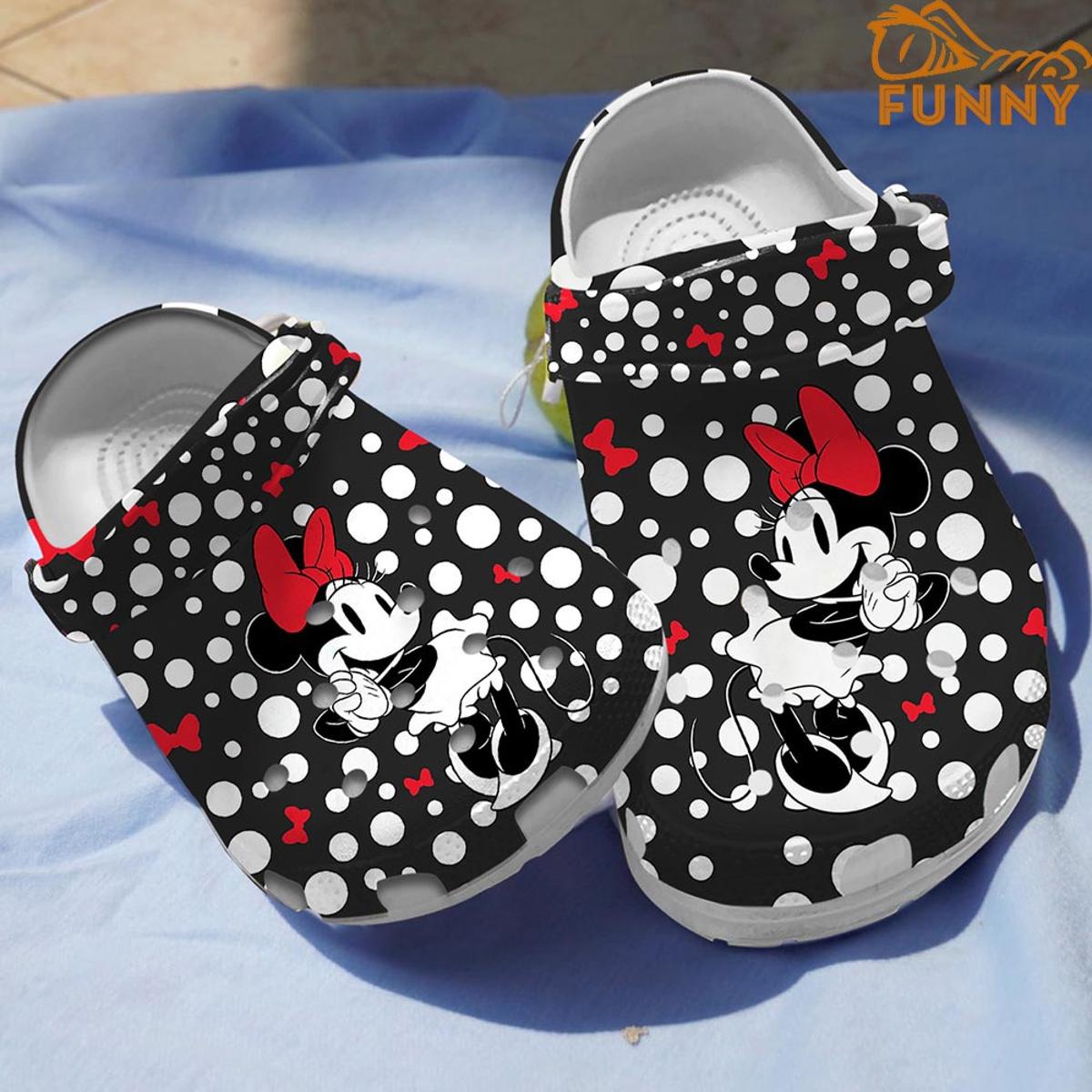 Disney Minnie Mouse Floral Crocs Clog Shoes