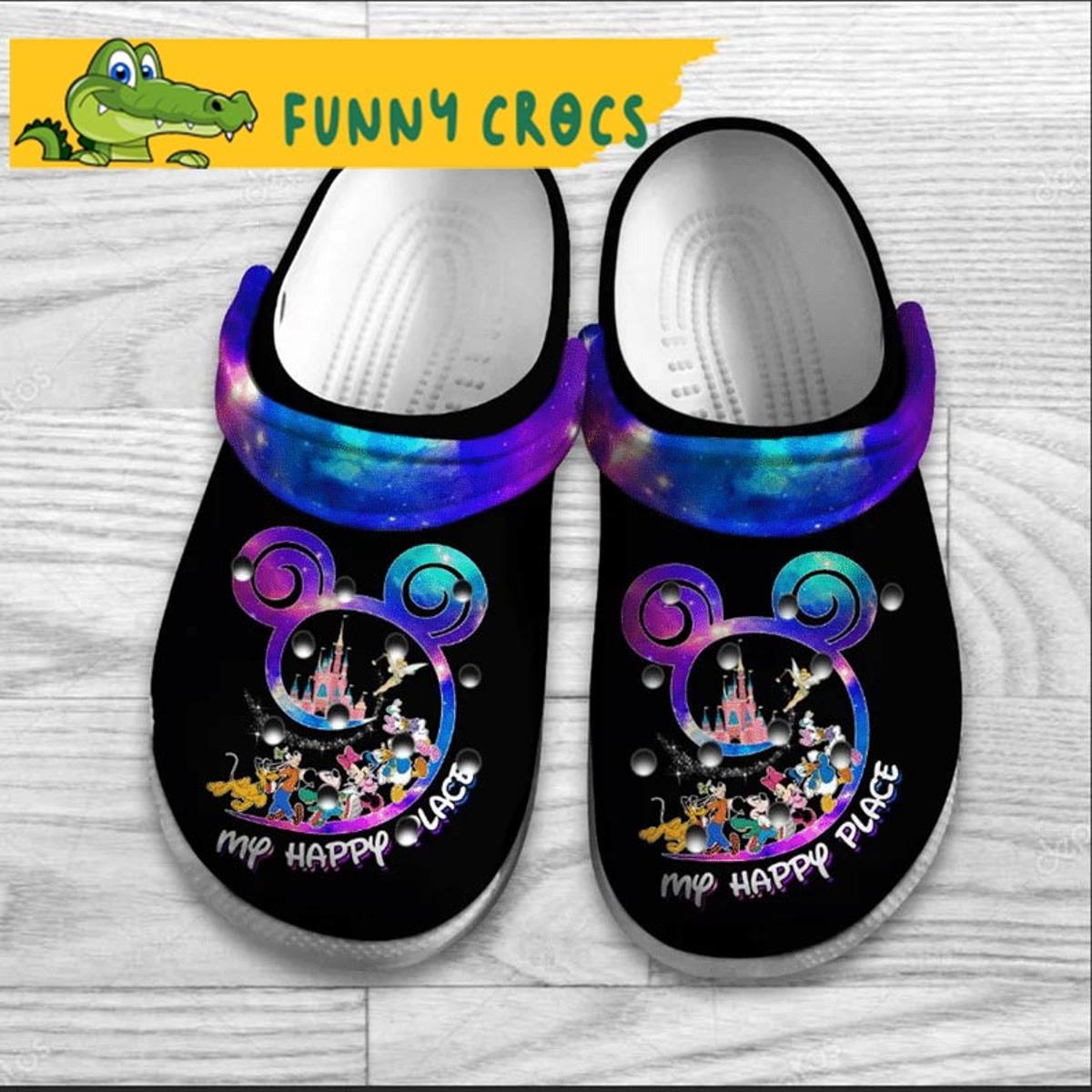 Cartoon Disney Pattern Crocs Clog Shoes