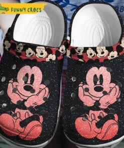 Disney Purl Red Mickey Mouse Crocs Clog Shoes