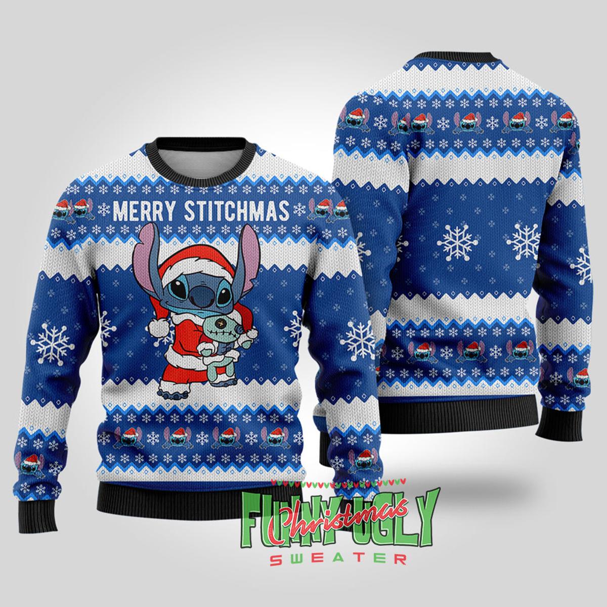 Disney Stitch Christmas Ugly Sweaters