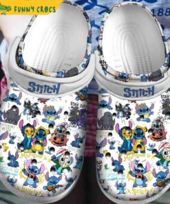 Disney Stitch Pattern Crocs Classic