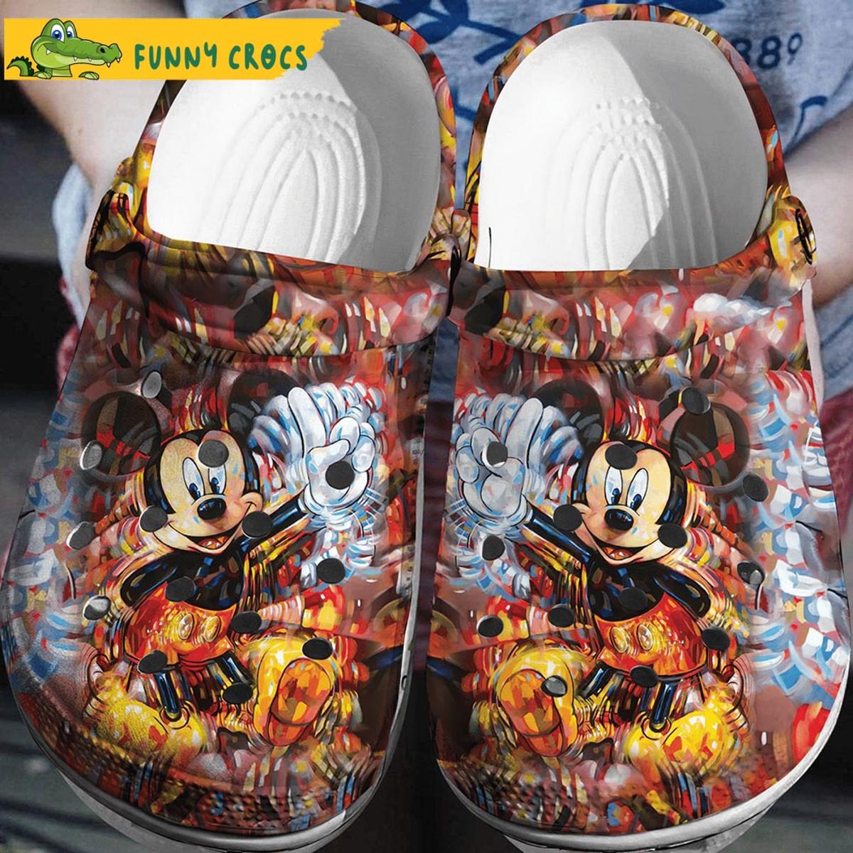 Friends Mickey Mouse And Pluto Disney Crocs Slippers