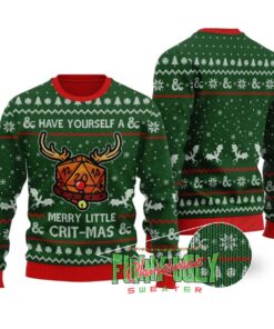 Dnd Rudolf Dice Christmas Sweater