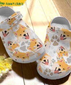 Dog Face Shiba Inu Crocs Clog Slippers