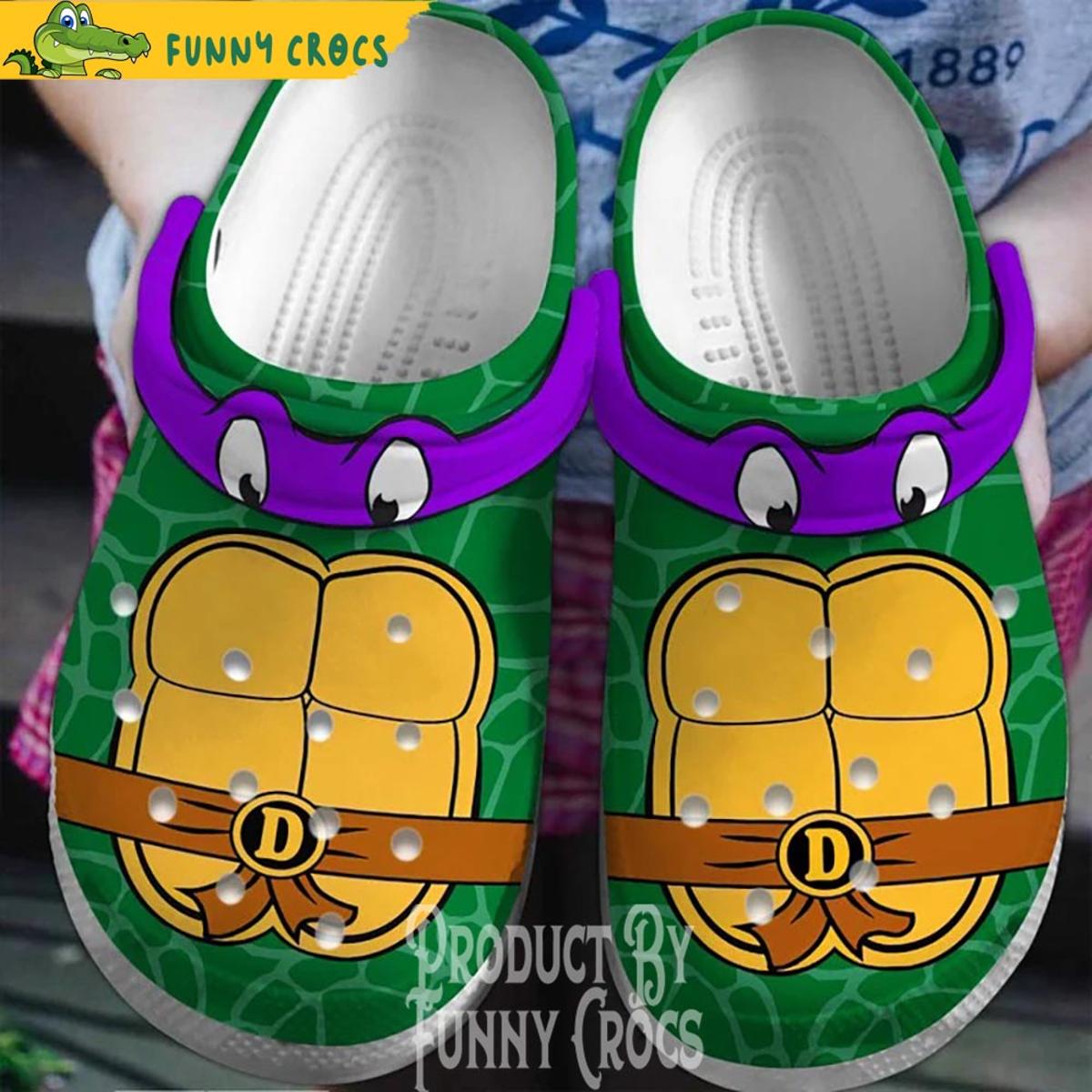 Donatello Ninja Turtle White Crocs Shoes