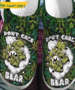 Don’t Care Bear Weed Cannabis Crocs Clog Shoes