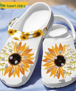 Dragonfly Sunflower Garden Crocs Sandals