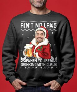 Drinking With Claus Personalized Santa Ugly Sweater