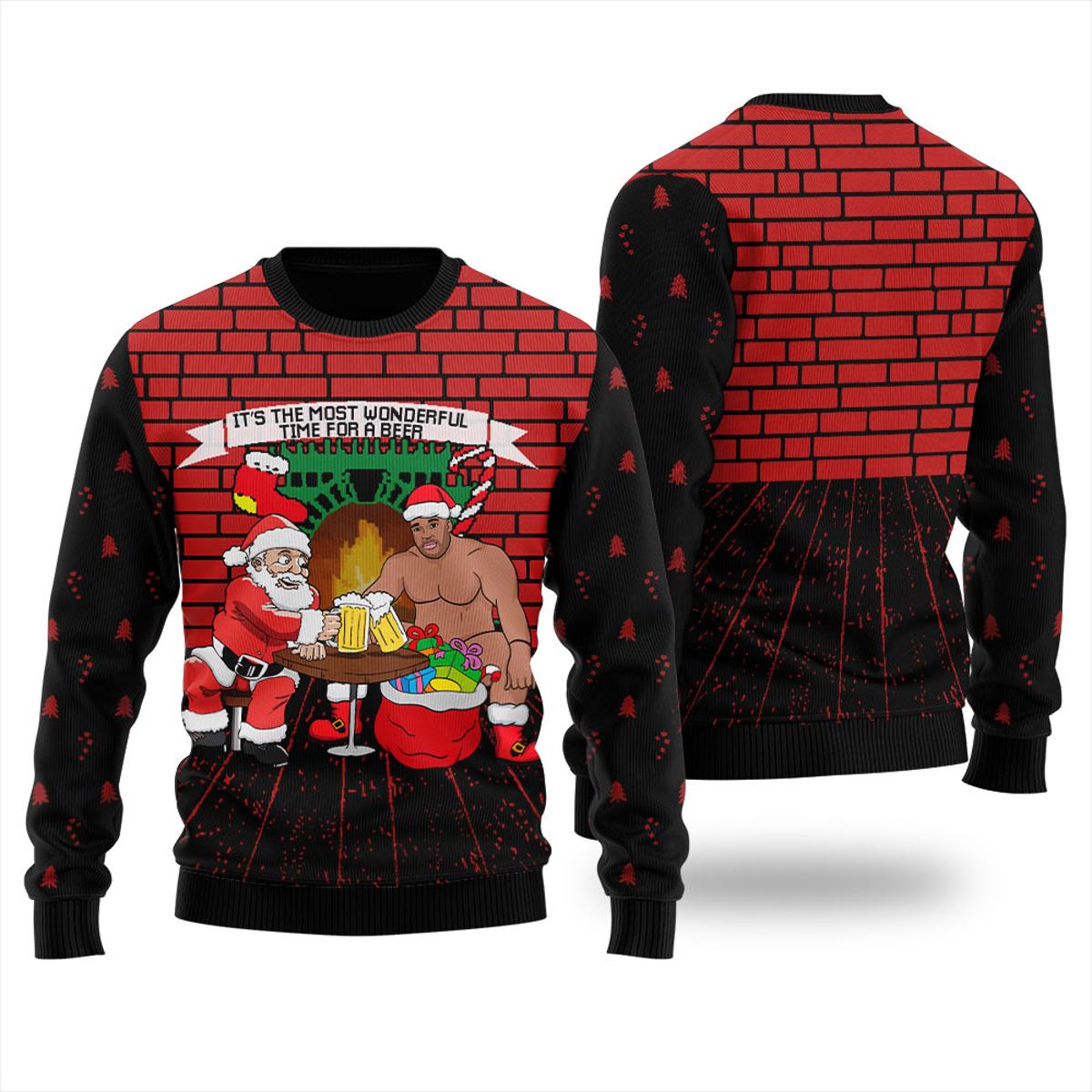 Jesus Birthday Party Mens Christmas Sweater