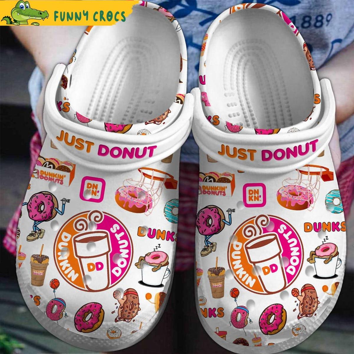 Dunkin Donut American Flag Crocs Slippers