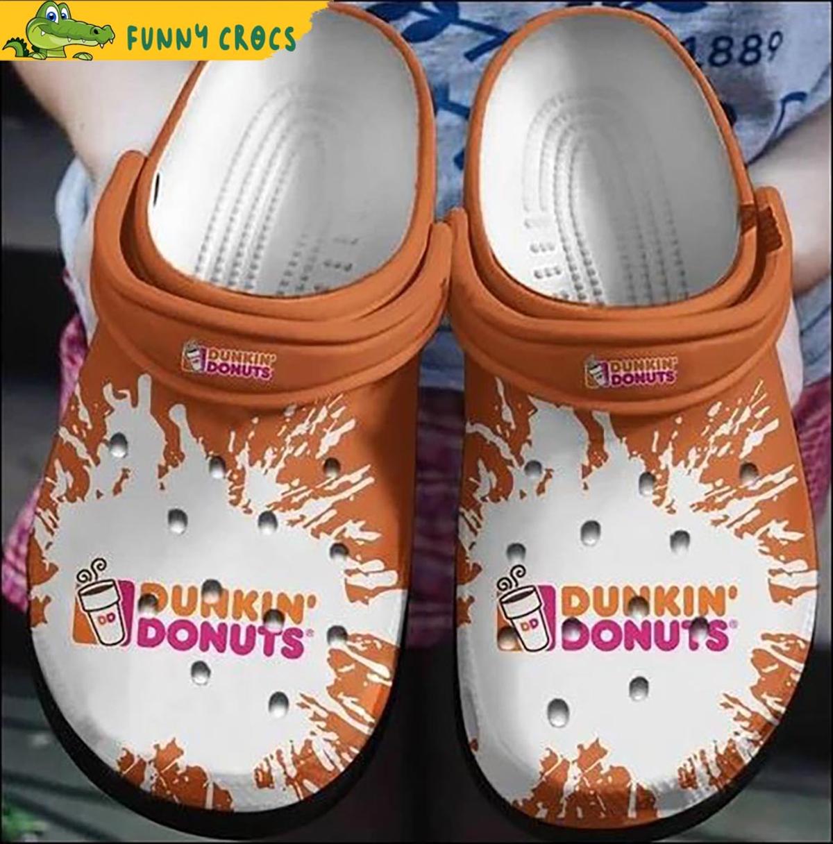 Dunkin Donuts Coffee Drink Pink Crocs Slippers